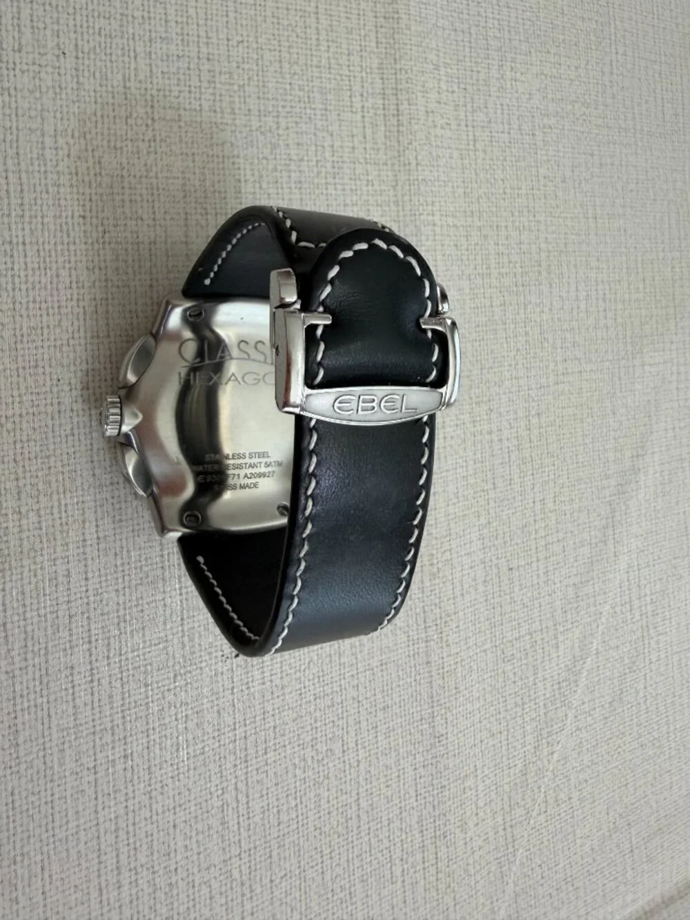 EBEL Classic Hexagon Automatic Men's Watch Black Swiss Made - Picture 5 of 7